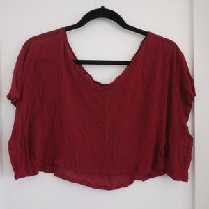 Red Forever21 Crop Top